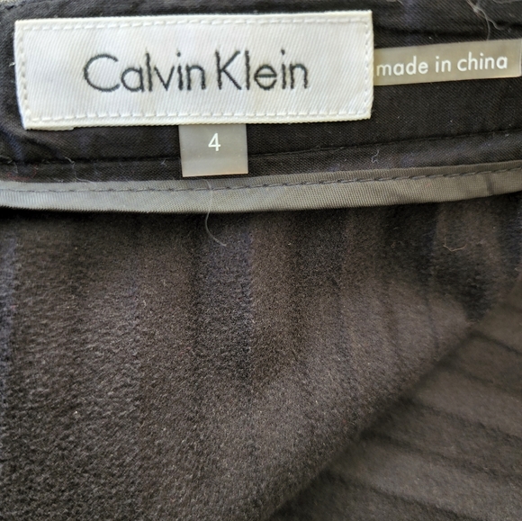 Calvin Klein Faux Leather Pleated Skirt size 4 - Picture 10 of 11